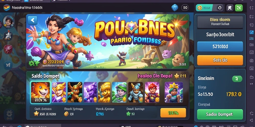 Tampilan antarmuka game yang menarik.